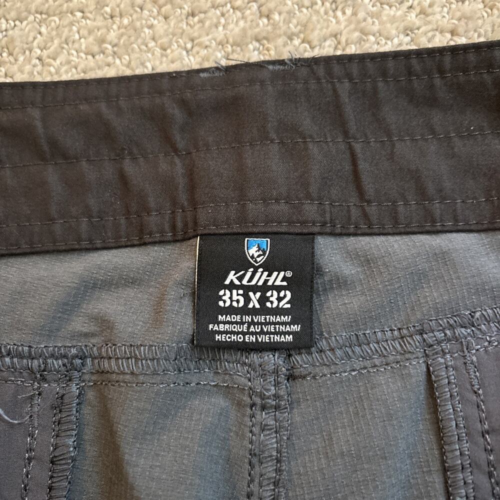 Kuhl Pants Mens 35/32 Gray Silencer Ripstop Outdoor Mountain Hiking Pockets - Picture 2 of 10